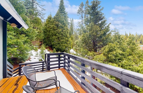 Fish Camp House | Wilderness upgraded duplex with wood fireplace, balcony, & shared EV charger