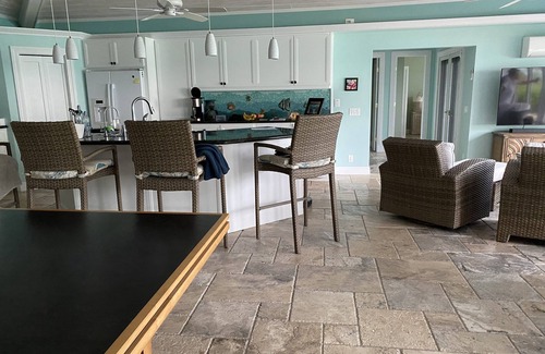 Treasure Cay House | Windsong - Beachfront Home and Canal Dockage! Best of Both Worlds