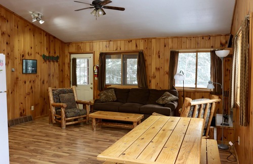 Lac du Flambeau Cabin | Wisconsin Northwoods Lakeside Cabin w/private dock. 394-acre lake! Pet Friendly!