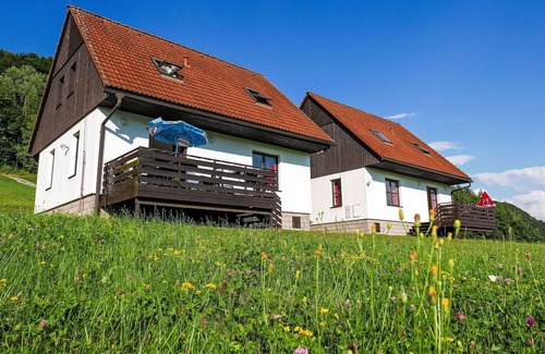 Velke Petrovice House | Wonderful private villa for 6 guests with pool, WIFI, TV, patio, pets allowed and panoramic view