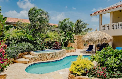 Bubali Apartment | Wonderful modern 2-bedroom apartment with tropical garden, pool and whirlpool