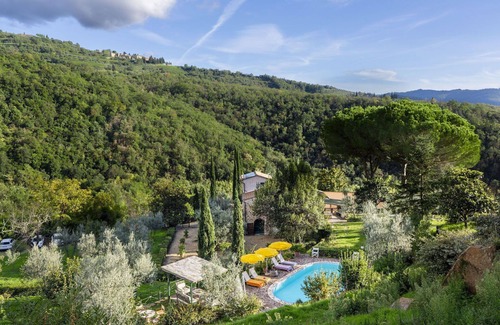 Greve in Chianti Villa | Wonderful private villa for 6 guests with private pool, WIFI, A/C, TV, patio and panoramic view