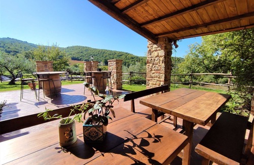 Roccalbegna House | Wonderful private villa for 10 guests with A/C, WIFI, private pool, TV, patio and panoramic view