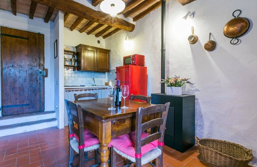 Castellina in Chianti House | Wonderful private villa for 4 people with WIFI, pool, TV, terrace, panoramic view and parking