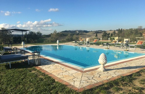 Lajatico Villa | Wonderful private villa for 7 people with private pool, WIFI, A/C, TV, patio and panoramic view