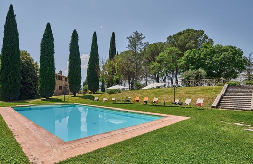 Agello Villa | Wonderful private villa with A/C, WIFI, private pool, TV, patio and panoramic view, close to Per.