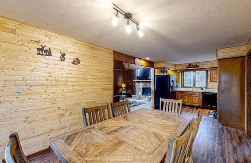 Gnaw Bone House | Wooded acreage with wrap-around deck, hot tub, central AC, & game room