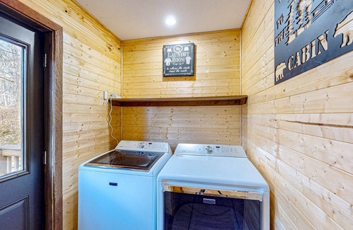Gnaw Bone House | Wooded acreage with wrap-around deck, hot tub, central AC, & game room