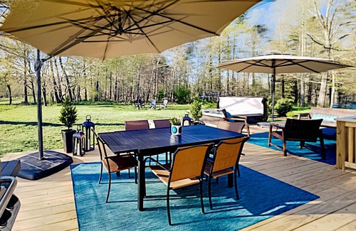 Arden House | Wooded Valley Oasis | Private Hot Tub, Firepit, Alfresco Dining | Near Trails