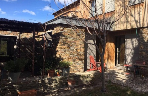 Roquefort-des-Corbieres House | Wooden house and dry stones in a village of Corbières maritime