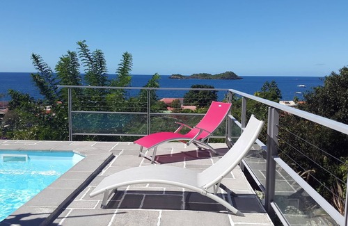 Malendure Villa | Wooden villa with private pool, beautiful view of the sea and îlet Pigeon