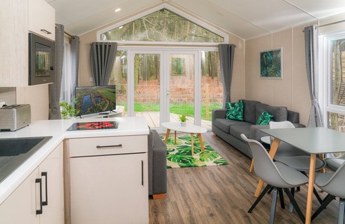 Runcton Holme Cabin | Woodlakes 1 Lux Sky - a lodge that sleeps 4 guests in 2 bedrooms