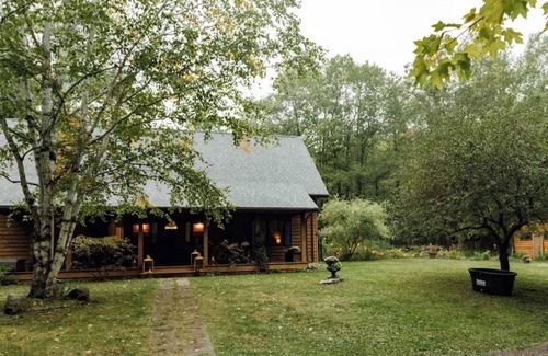 Finlayson Ski Chalet | Woodland Wonderland: 40 acres, a Home, a Cabin, & a Pond