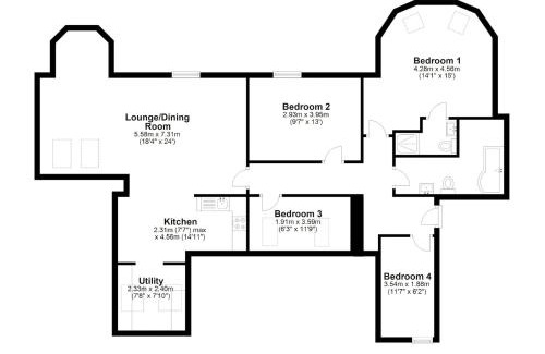 Writtle Apartment | Writtle Massive 4 Bedroom Apartment with Parking In Gorgeous Countryside Location & Short Drive to Chelmsford City Centre Contractors Welcome