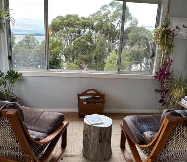 Simpsons Bay House | Wylah Cottage for a Peaceful Bruny Island Escape with Water Views, Fireplace & Wallabies