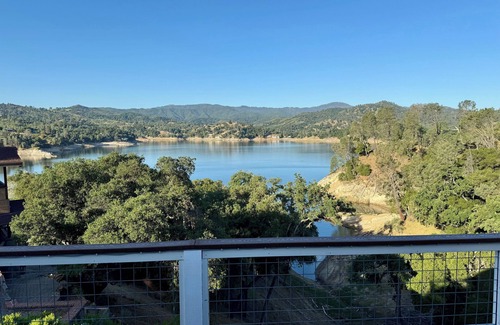 Oak Shores House | Xanadu Lakefront Retreat with covered private dock and slide in its own cove!