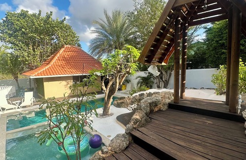 Salina Apartment | Yemaya Guesthouse Curaçao; fits up to 3guests - has an amazing Pool with Slide!