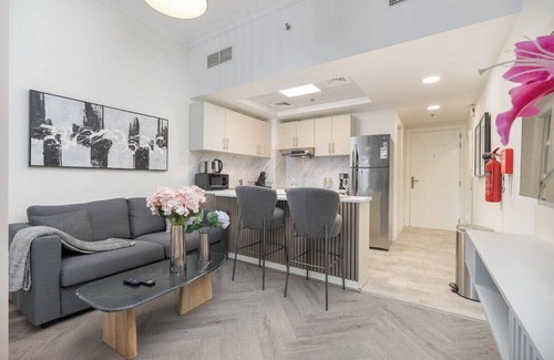 Jumeirah Village Circle Apartment | Your Dream Stay in JVC - Stylish Studio for 4!