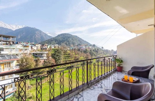McLeod Ganj House | You can see hotel snow crest inn beautiful view from hotel mountain view