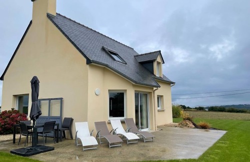 Lanmodez House | You'll love this comfortable, trendy home with the sea in front of you!