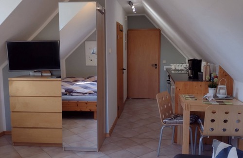 Luckau Apartment | You will find a peaceful idyll and relaxation here in the Apartment-Feldsteingarten.