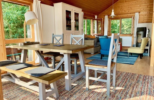 Rutenberg House | Your beautiful house on the lake with a fireplace, sauna and great lake view! With e-charging station