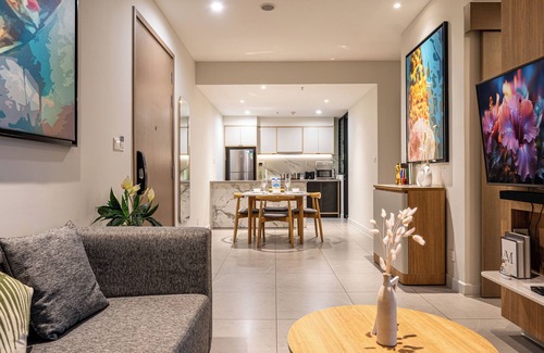 District 1 Apartment | Zenity Cozy 2BR Retreat in District 1: Free Access Pool & Gym