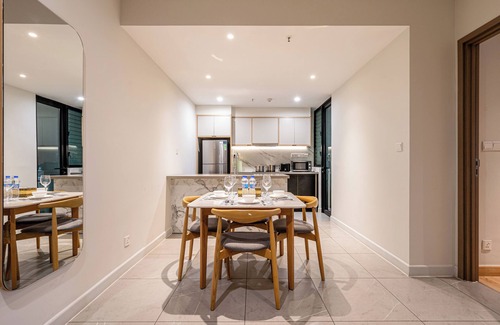 District 1 Apartment | Zenity Cozy 2BR Retreat in District 1: Free Access Pool & Gym
