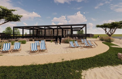Enkhuizen House | Zweite Reihe - ab 2024 mit Zaun - Chalet Strandpanorama