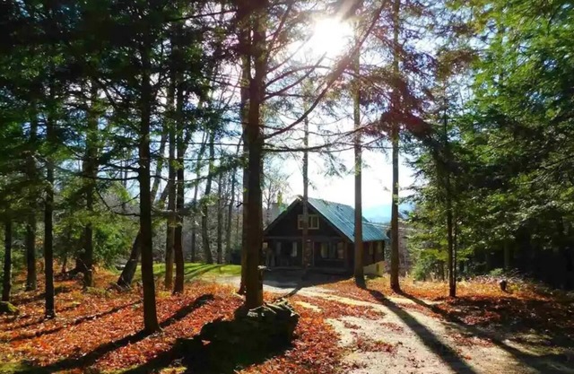 10 min from Stratton! Log Cabin w/Beautiful Views