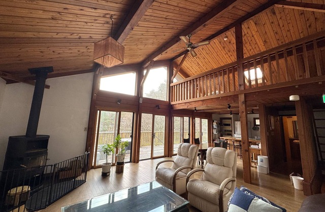 162㎡cabin/3min walk Lake Saiko/remote work/BBQ/5min drive Kawaguchi Lake/Mt.Fuji