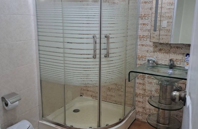 2 blocks from the train station, close to shopping centers.