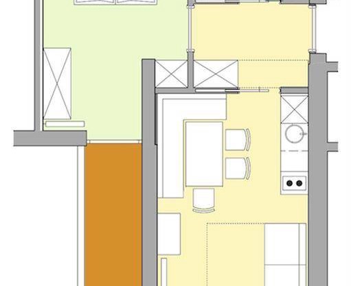 40 m² Apartment ∙ 1 bedroom ∙ 2 guests