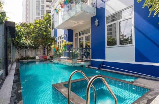 ❤️5 BRs -6 bath- Pool VILLA✔️14pax ☘️prvt Pool ⭐️Karaoke♨️BBQ❤️Dist.2 (Estella Height)