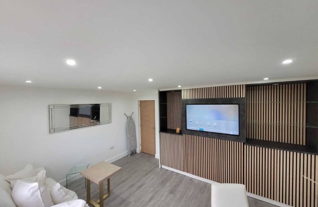 A comfortable and modern apartment complex with a warm and homely feeling.