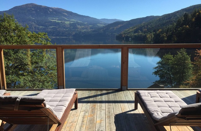 A lake house with its own beach right on the lake
