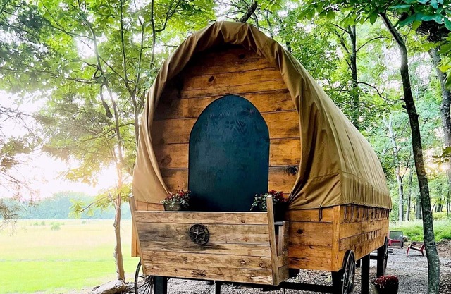 A Wagon Cabin on the Mulberry River, Oark Arkansas