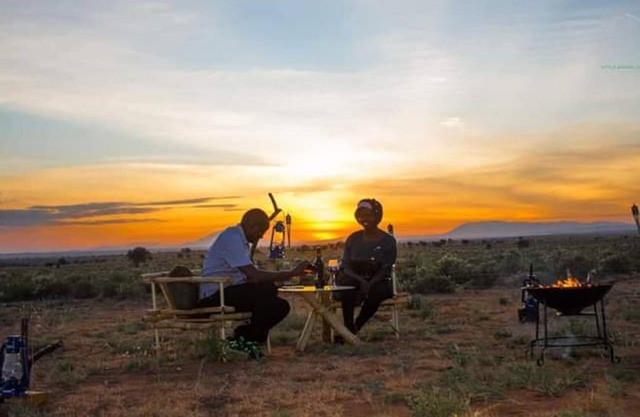 Amanya Double Pitch Tent With Mt Kilimanjaro View
