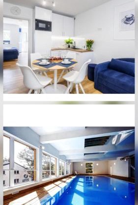 Apartament 10B Niebieskie Apartamenty Poddąbie dawniej Blue Marine z basenem krytym, odkrytym, salą zabaw, animacjami