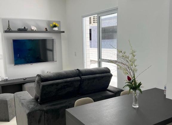 Apartamento, 1 dorm, Churrasqueira, Praia Grande