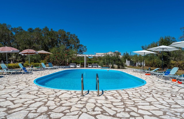 Apartment 'Alykes Family Resort Double Room 1' with Balcony, Wi-Fi and Air Conditioning