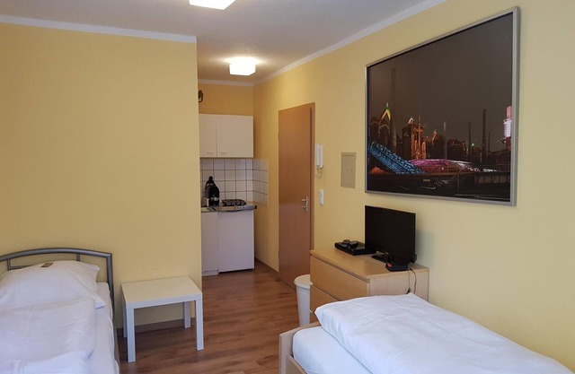 Apartment für 2 people with 2 single beds