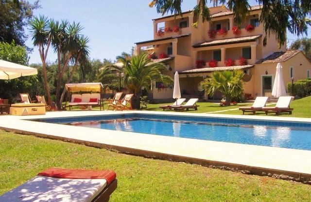 Apartment in Gouvia with Pool & Sea Views