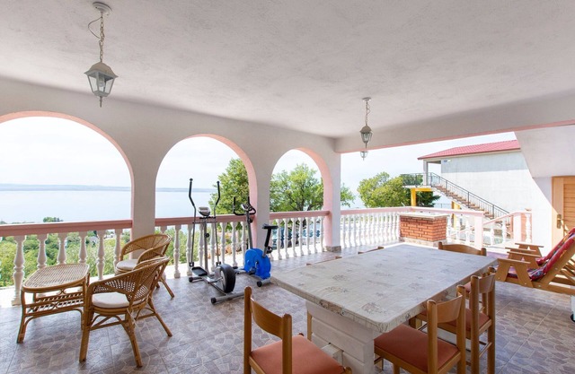 Apartment in Tribalj with Sea View and Beach