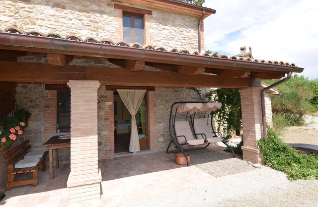 Apartment in Pennabilli with Garden, Garden Furniture, BBQ