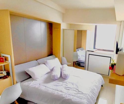 Apateu Studio Sharia - Unit lengkap, tinggal bawa koper! at Apartemen Bandaraya Tallasa City