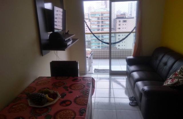 Apt w/sea view, w/Wi-Fi - Vila Tupi - Praia Grande - SP