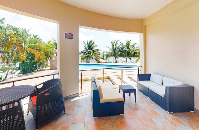 Beachfront Apartment w/Ocean View, Shared Pool, Kitchenette, Partial A/C & WiFi!
