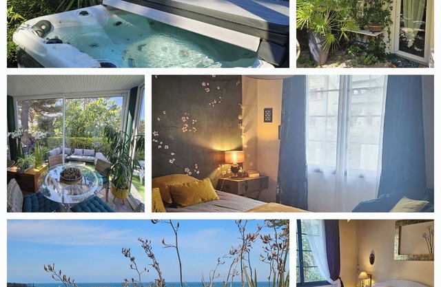 Beachfront house with spa all year round