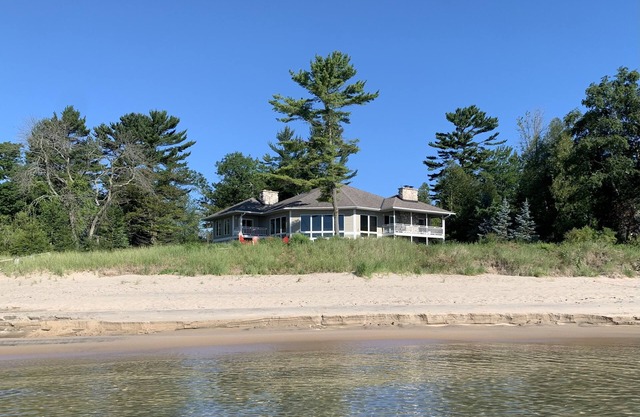 Beachfront property with panoramic view of Lake Michigan!